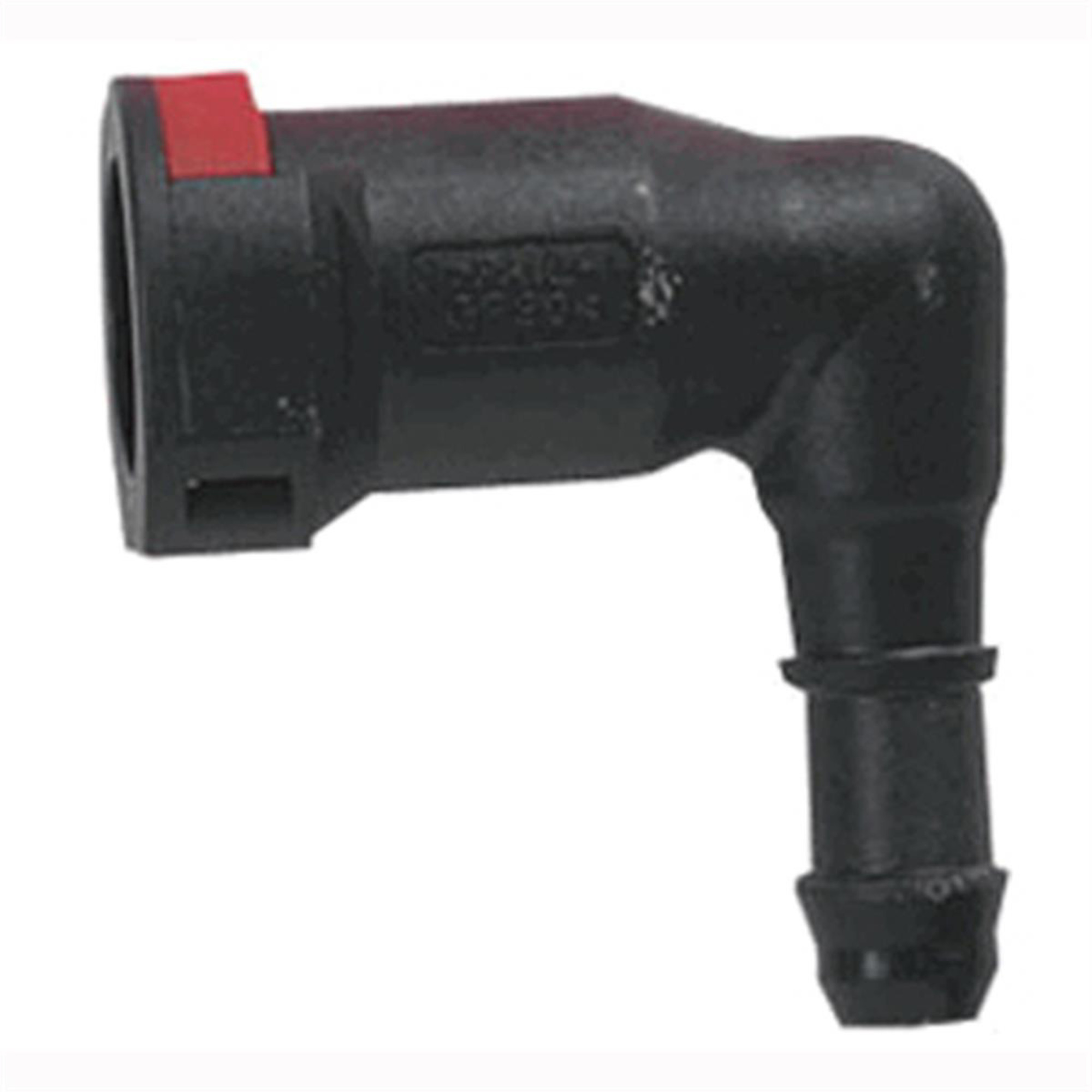 S.U.R. 3/8in. to 5/16in. 90-Degree Push Click Connector — Model# SRRKP130